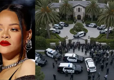 Balean la casa de Rihanna