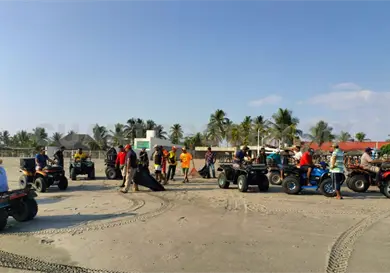 Prohiben tr&aacute;nsito motorizado en Puerto Arista