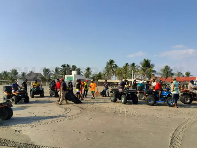 Prohiben tr&aacute;nsito motorizado en Puerto Arista