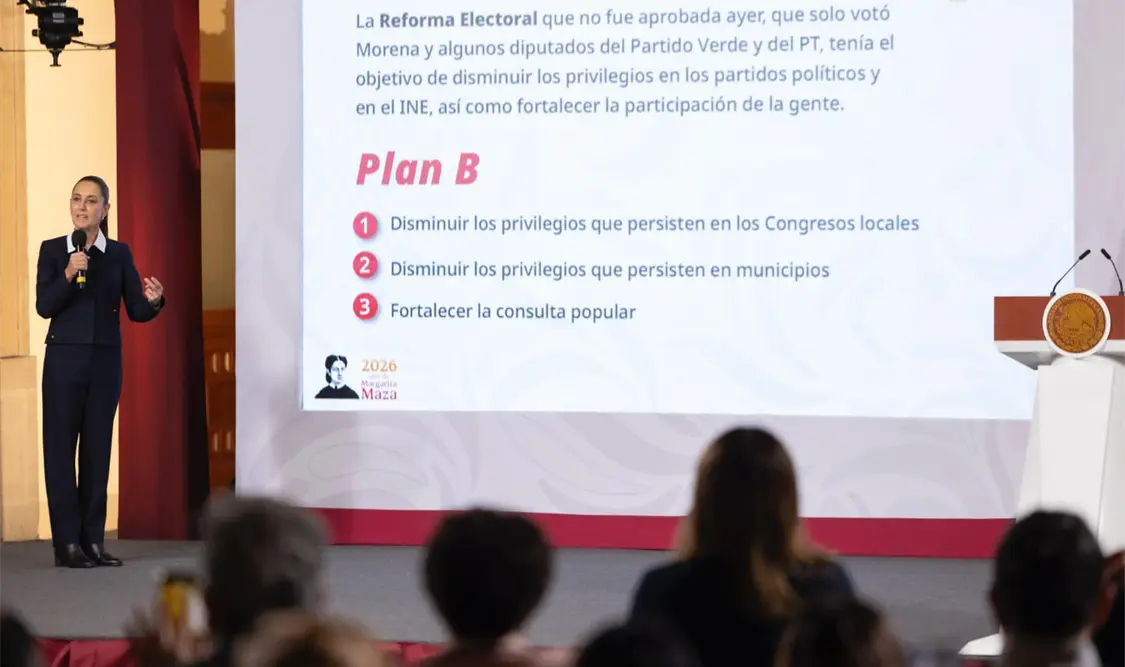 Con el Plan B, Claudia estima un ahorro aproximado de 4 mil mdp que se destinarán directamente a los estados y municipios. Cortesía