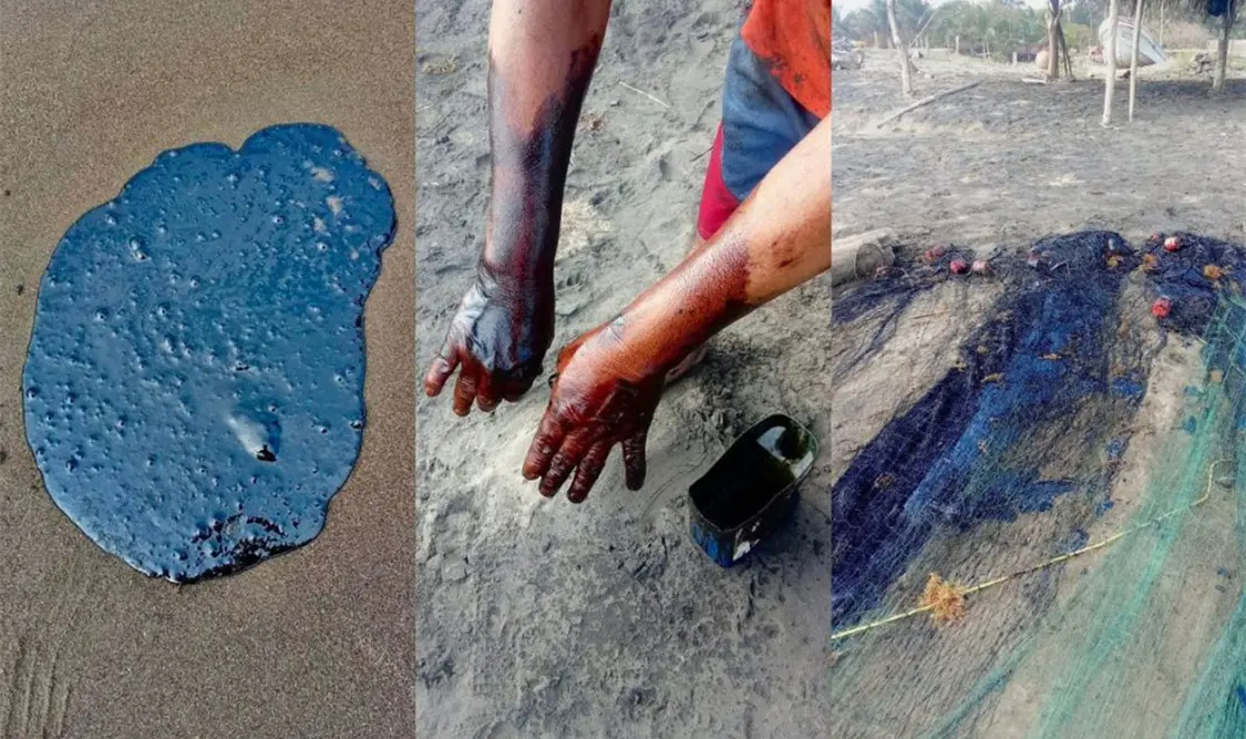 Informa gobieno causa de derrame de hidrocarburos