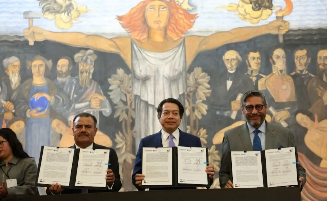 SEP, INEA y Anuies firman convenio para erradicar analfabetismo en México. Cortesía