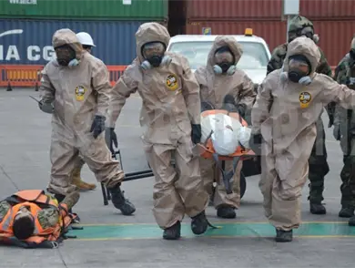 Marina realiza simulacro de incidente por Mundial 2026