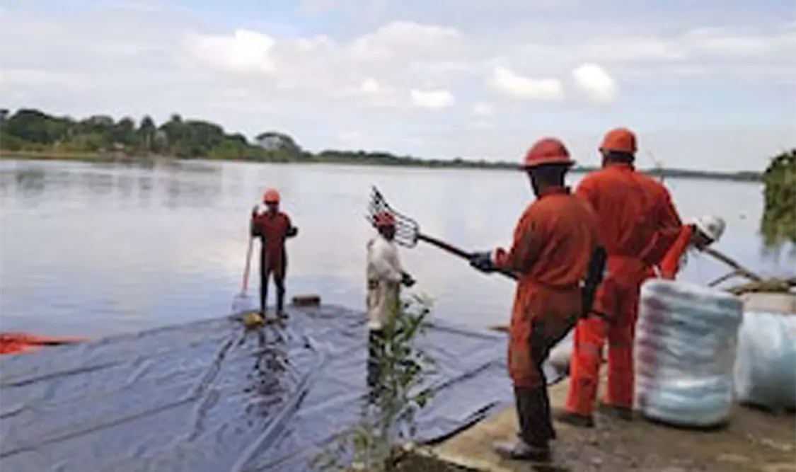 El derrame afectó a las playas del sur de Veracruz y partes de Tabasco. Cortesía