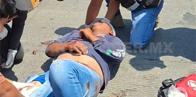 Queda malherido al ser atropellado Queda malherido al ser atropellado