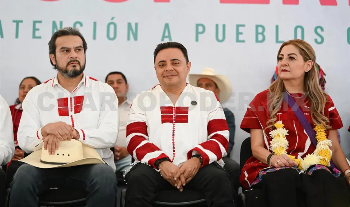 Moreno Guillén, estuvo presente en el evento “Del olvido a la prosperidad”, realizado en el municipio de Oxchuc. CP