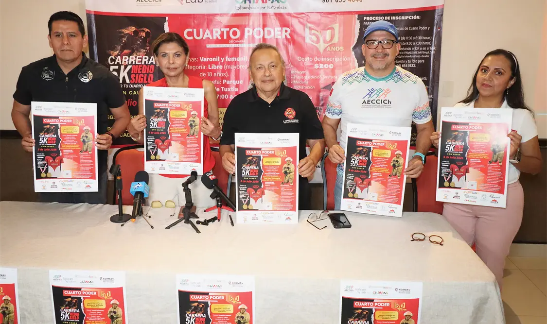 Cuarto Poder presentó oficialmente la carrera con causa por su 50º aniversario. Diego Pérez/CP