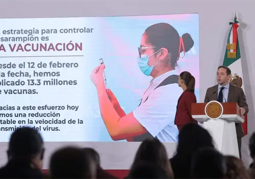 Aplican 13 millones de vacunas contra sarampi&oacute;n