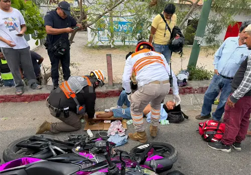 Lo atropellan en calzada y termina fracturado