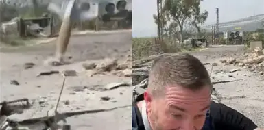 Explosión de un misil interrumpe transmisión en vivo Explosión de un misil interrumpe transmisión en vivo