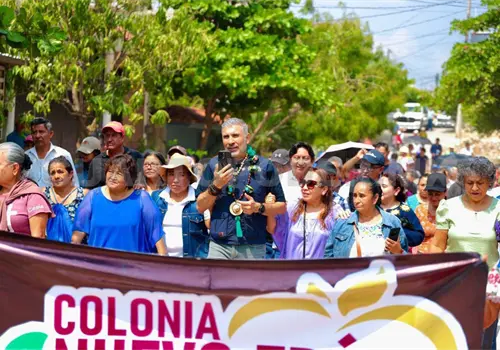 Comienza pavimentación en colonia Nuevo Edén Comienza pavimentación en colonia Nuevo Edén
