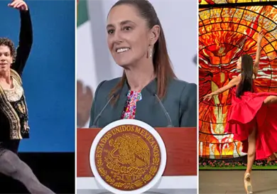 Claudia Sheinbaum elogia a bailarines Claudia Sheinbaum elogia a bailarines