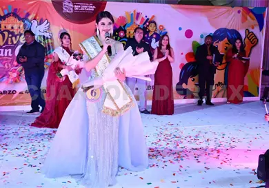 Sandra Melisa, reina electa de la feria