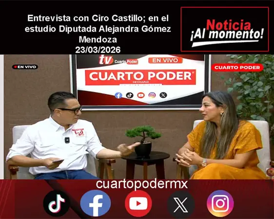 Entrevista con Ciro Castillo; en el estudio Diputada Alejandra G&oacute;mez Mendoza