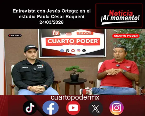 Entrevista con Jes&uacute;s Ortega; en el estudio Paulo C&eacute;sar Roque&ntilde;&iacute;