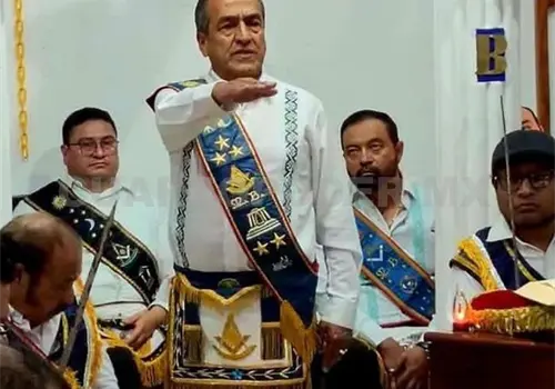 Alberto Ruiz, gran maestro de la logia en Chiapas