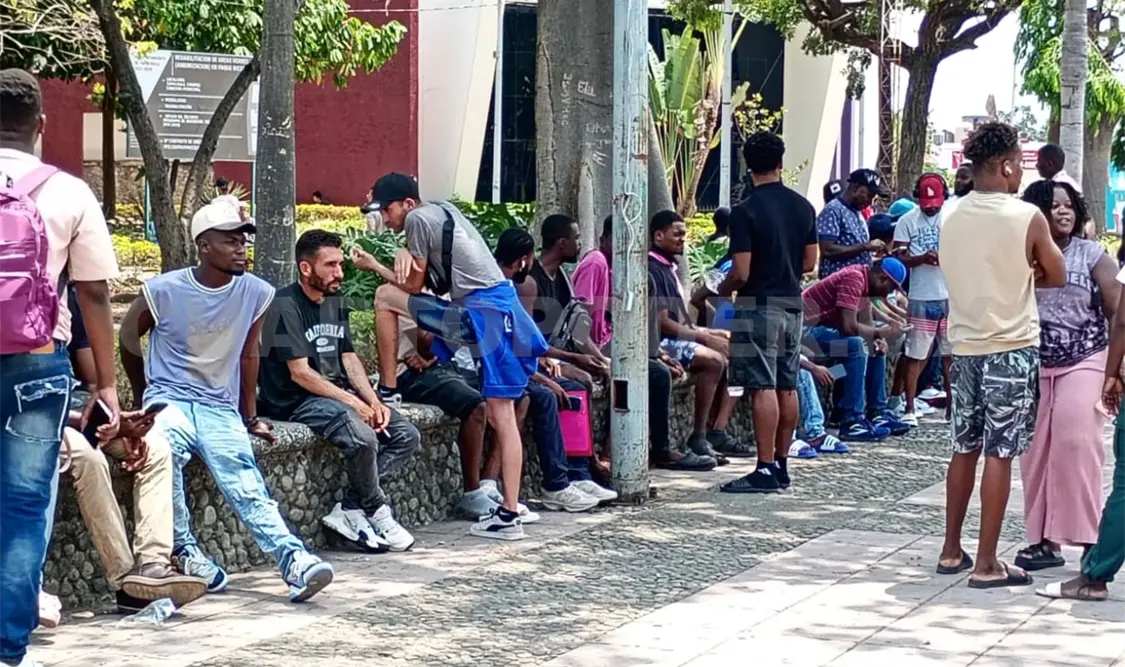 Se calcula que en Tapachula existen varados unos 70 mil extranjeros. Rafael Victorio / CP