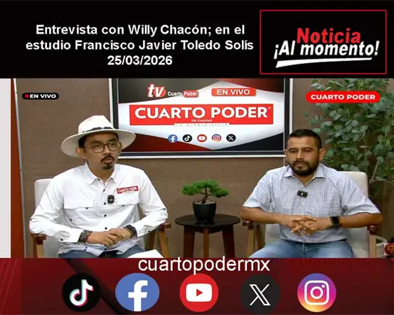 Entrevista con Willy Chacón; en el estudio Francisco Javier Toledo Solís