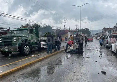 Explosión de pólvora en una peregrinación Explosión de pólvora en una peregrinación