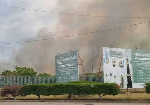 Invade humo hospital de Tapachula
