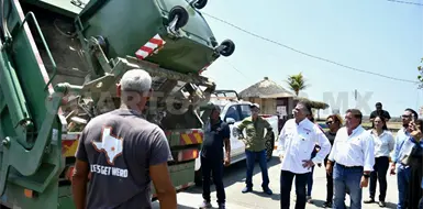 Supervisa Yamil Melgar limpieza en Puerto Madero Supervisa Yamil Melgar limpieza en Puerto Madero