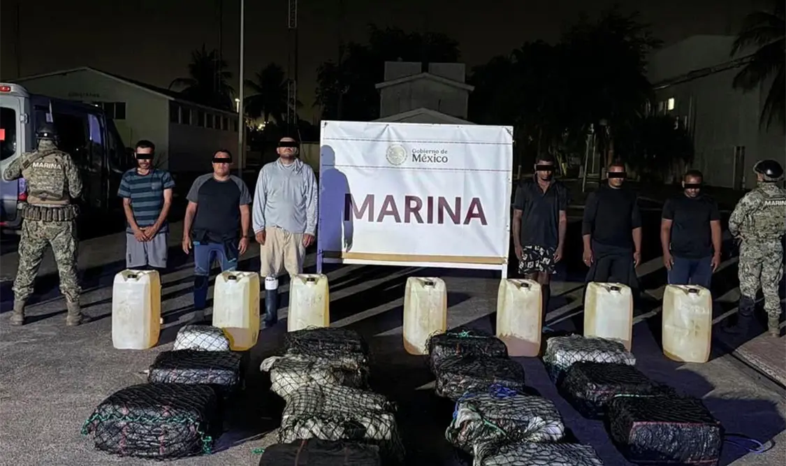 Aseguran embarcación con 650 kilos de cocaína