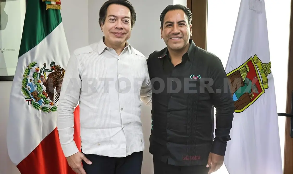 El gobernador sostuvo un encuentro con el titular de la SEP, Mario Delgado Carrillo. Cortesía