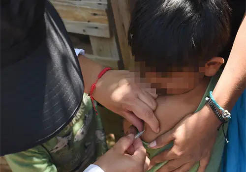 El sarampi&oacute;n va claramente a la baja