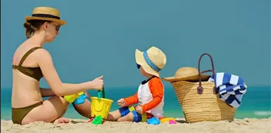 Cuándo llevar al bebé a la playa Cuándo llevar al bebé a la playa