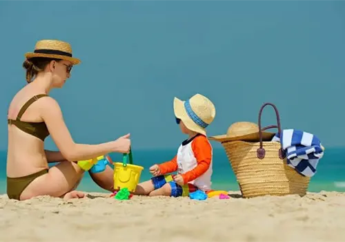 Cuándo llevar al bebé a la playa Cuándo llevar al bebé a la playa