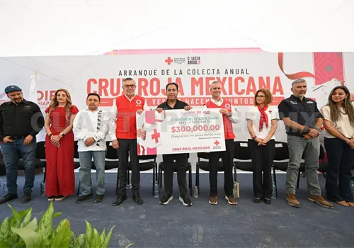 PJE se suma a colecta de la Cruz Roja