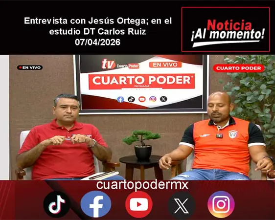 Entrevista con Jes&uacute;s Ortega; en el estudio DT Carlos Ruiz