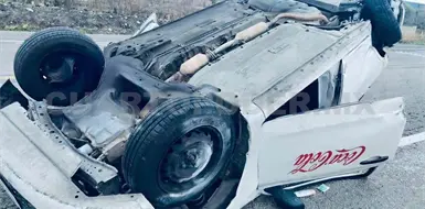 Se accidenta en la carretera a Arriaga