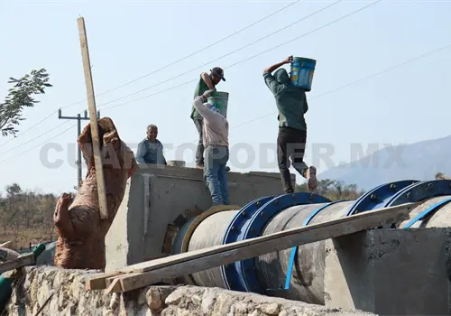 Concluye obra de reforzamiento en l&iacute;nea da&ntilde;ada