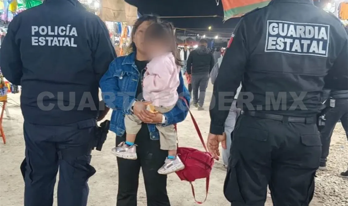 La Guardia Estatal Fuerza Ciudadana, entregó con sus respectivos familiares a las menores. CP