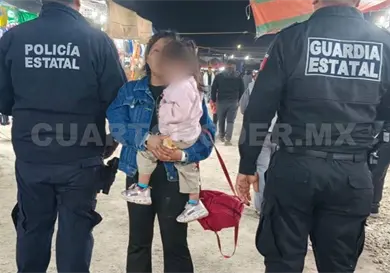 Localizan a menores extraviadas en la feria