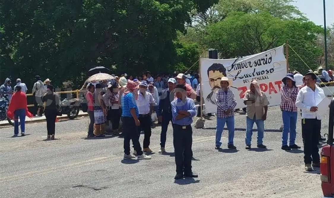 La organización también realizó una marcha en el municipio Venustiano Carranza. Cortesía