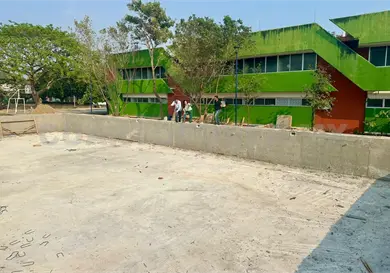 Avanza construcción de alberca semi olímpica Avanza construcción de alberca semi olímpica