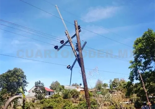 Teopisca por más de 20 horas sin luz Teopisca por más de 20 horas sin luz