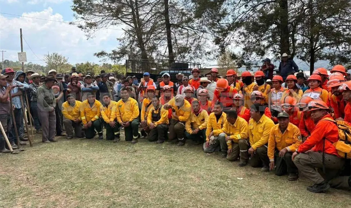 Brigadistas trabajan en zonas consideradas de riesgo ante posibles siniestros. Manuel Martínez / CP