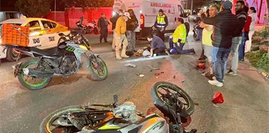 Atropellan a motorista y la dejan malherida Atropellan a motorista y la dejan malherida