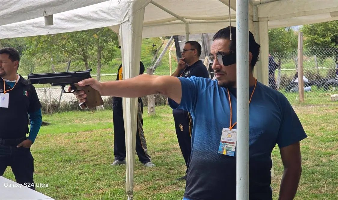 La ceremonia de honores marcó el inicio de la XV Competencia Estatal de Tiro Deportivo en San Cristóbal de Las Casas. Cortesía