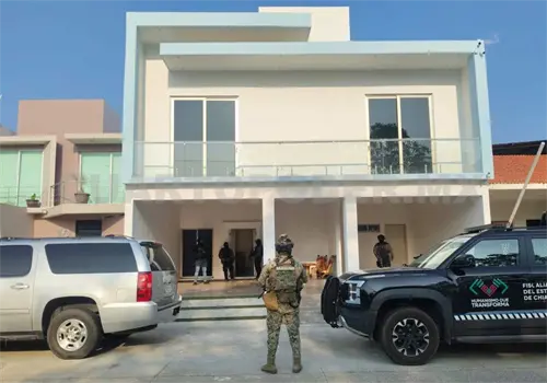 Aseguran residencia en cateo en fraccionamiento Aseguran residencia en cateo en fraccionamiento