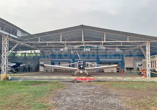 Lo tritura h&eacute;lice de una avioneta en aer&oacute;dromo