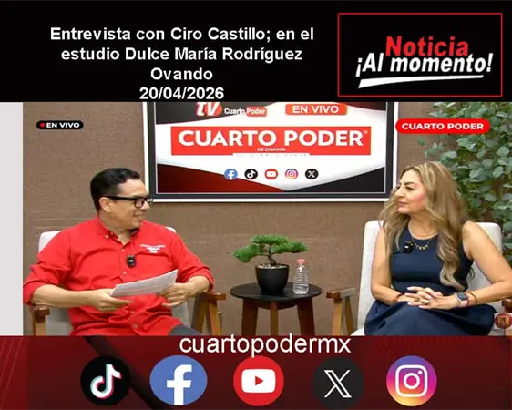 Entrevista con Ciro Castillo; en el estudio Dulce Mar&iacute;a Rodr&iacute;guez Ovando