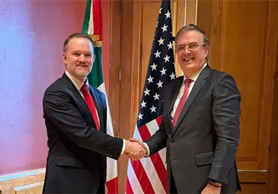 Inician Ebrard y Greer ronda de negociaciones