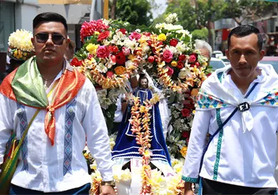 Mayordom&iacute;a zoque ofrenda a San Marcos