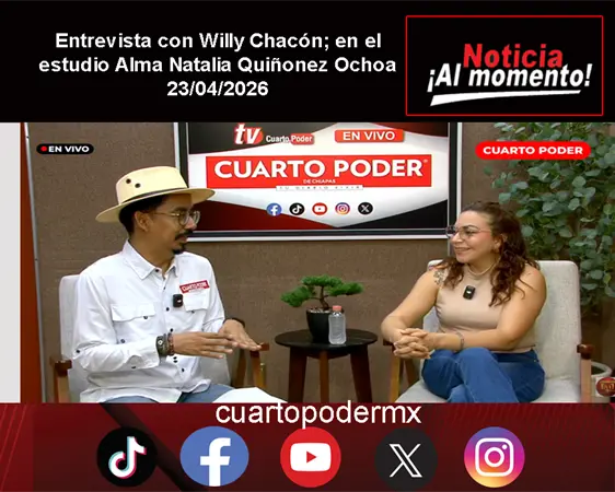 Entrevista con Willy Chac&oacute;n; en el estudio Alma Natalia Qui&ntilde;onez Ochoa