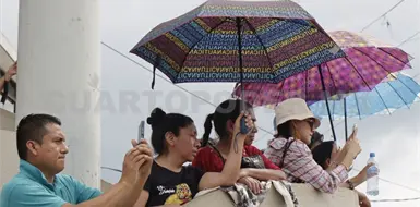 Calor con chubascos  para el fin de semana
