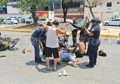 Dos lesionados en corte de circulaci&oacute;n
